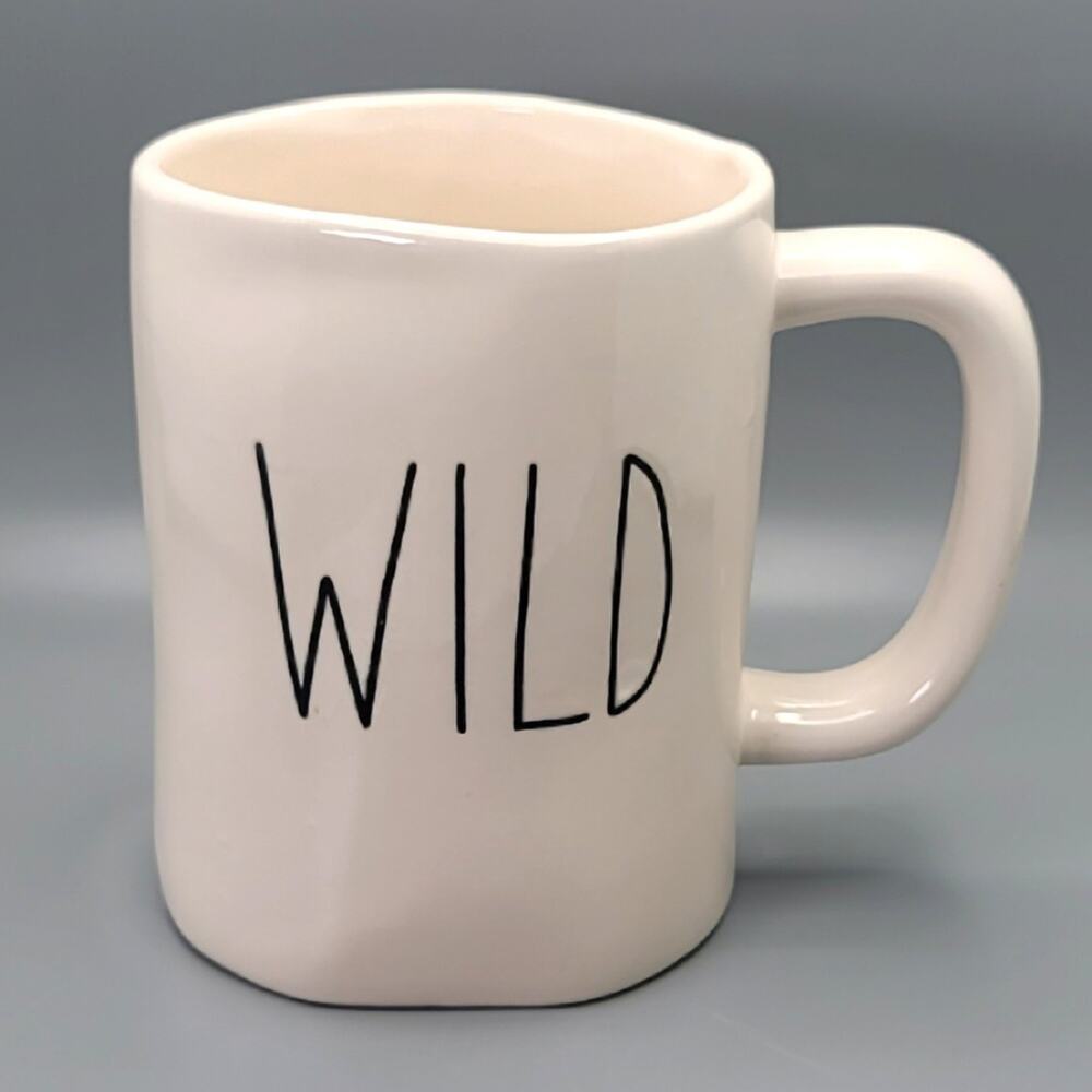 Rae Dunn Artisan Collection WILD Large Letter Font Coffee Mug by Magenta